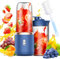 Tragbarer Mixer, Afenau 400ML Portable Blender mit Bürste und Ersatzbecher, USB-Laden Smoothie Blender, Standmixer Klein für die Zubereitung von Milchshakes, Säften, Smoothies
