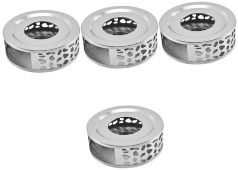 Ciieeo 4pcs Teapot Stove Holder Warmer for Tea Kettle Teapot Heater Heating Base