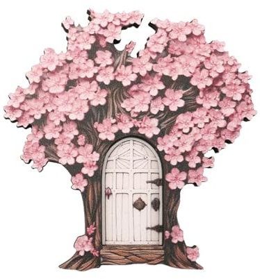 Puertas de Hadas para Árboles al Aire Libre,Puerta de Hadas para Pared | Puerta de hadas de jardín puerta de elfo de madera,aturas adorables de jardín de hadas, decoración de adornos de jardín para ho