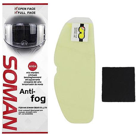 HNsdsvcd Pellicola protettiva universale per casco anti-appannamento, inserto trasparente per obiettivo visiera, resistente alla nebbia, impermeabile
