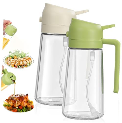 Cabilock Dosificador Aceite Cocina Dispensador Aceite Rociador Dual Rociar y Verter
