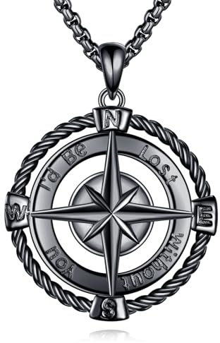 POPLYKE Kreuz Halskette für Herren Damen 925 Sterling Silber Keltische Kreuz Halskette für Herren Kreuz Anhänger Halskette Schmuck für Herren Valentinstag