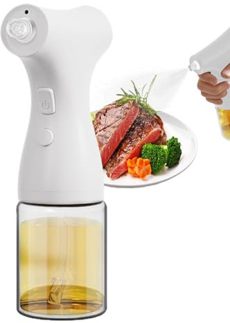 Botella de aerosol de aceite, botella de aerosol de aceite para cocinar - Botella de aceite de oliva - Dispensadores de 200 ml Mister Kitchen Gadgets portátiles para ensalada de freidora de aire para