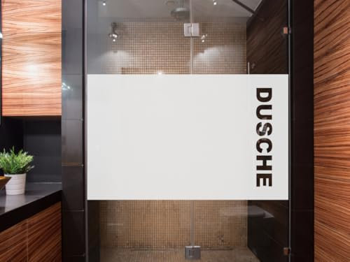 Aufkleber Glasdekorfolie Dusche 65cm hoch Sichtschutz wasserfest Duschwand GD34 Duschkabine Glasdekofolie (80 cm Breit)