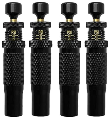 Yonuaret Déflateur De Pneus Automatique - Kit De 4 Valves De Dégonflage Pour Pneus | Équipement D'Aventure Portable Pour Entretien Véhicules Voyage Extérieur Camping Plage Garage Maison Vélo Moto