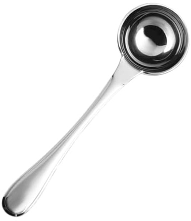 Hohopeti Stainless Steel Coffee Measuring Spoon for Ground Coffee Tea Sugar Baking Powder Food Grade Rustproof Scoop with Smooth Edges Practical Kitchen Tool for Precise Portioning