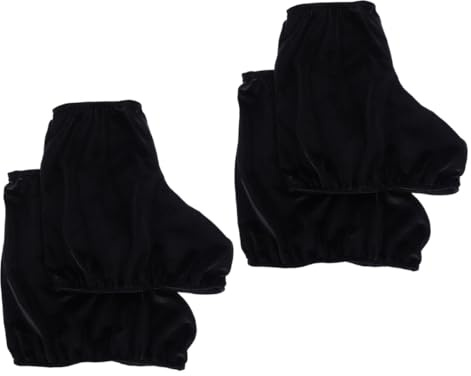 Cabilock 2 Paires Protège-Patins de Glace Velours Élastique pour Garçon Fille et Adultes Housses Compactes et Portables Protection Complète pour Patins Artistiques et Patins à roulettes