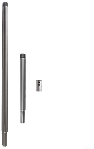 Extension Rod for HoleSaw with Metal Triangular Adapter Compatible with Drill Chuck for Plastic, Plate, Thin Iron Sheet and Aluminum Alloy Applications (C)