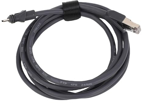 Luocute Cavo Ethernet Satellitare, 100 Piedi Resistente Alle Intemperie Resistente Alla Pioggia Ad Alta velocità 1200 Mbps 24 AWG con Cappucci Protettivi, per Sostituzione Antenne