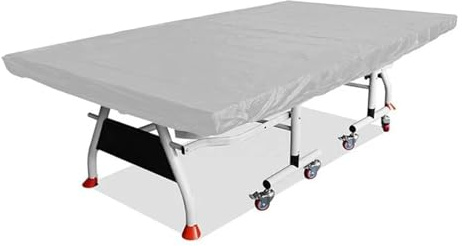 Hoppipola 210D Oxford Tischtennisplatte Abdeckung 280 x 150 cm Schutzhülle Indoor/Outdoor für Ping Pong Tische Silber