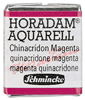 Schmincke – HORADAM® AQUARELL - feinste Künstler-Aquarellfarben, 369 Chinacridon Magenta, 14 369 044, 1/2 Näpfchen