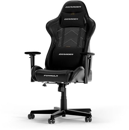 DXRacer FORMULA L Schwarz PVC Leder das Orginal Gaming Stuhl