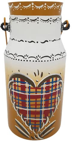 pot à lait ancien décoré