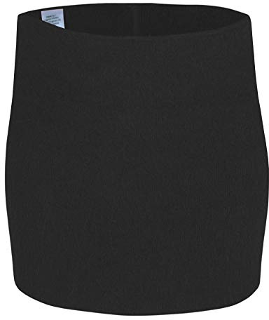 wobera ANGORA Nierenwärmer oder Leibwärmer für Damen und Herren, höhere, kräftige Ausführung (Gr. M, Farbe: schwarz)
