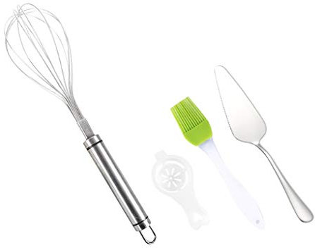 F-HOME Fouet, Batteur Manuel, Batteur À Oeufs en Acier Inoxydable 304 - Ustensile De Cuisine for Mélanger, Fouetter, Battre Et Remuer (Couleur : B)
