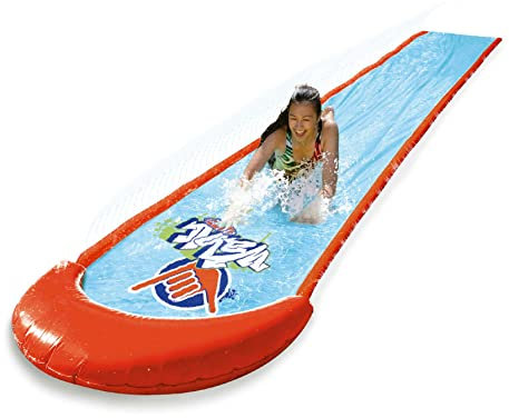 Wahu - SUPER SLIDE – Wasserrutsche 7,5 m für Kinder ab 5 Jahren – Wasserspielzeug Garten – Outdoor Wasserrutsche mit Sprinkler – Wasserbahn für Sommer – Einfach an Gartenschlauch anschließen