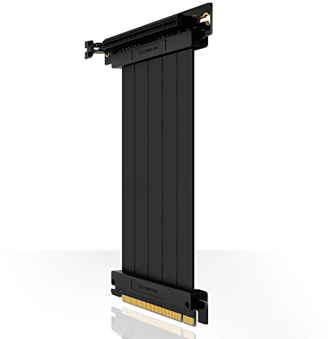 EZDIY-FAB [30 cm PCIE 3.0 16x Cavo di risalita ad alta velocità estrema Porta PCI Express Scheda di estensione GPU Connettore ad angolo retto