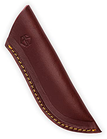 Angus Stoke Messertasche Gürtel extra Dickes Echtleder - Messerscheide Leder groß - Messer Scheide Joe (Braun)