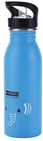 cersalt Edelstahl Sportflasche, süße Tiere Anti-Rost-tragbare auslaufsichere Metall-Wasserflasche mit Saugmund zum Radfahren für Outdoor-Sportarten für Camping(#1)