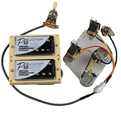 Humbucker 1 Set Black Alnico 5 Humbucker Pickups Probucker Push/Pull Liring E -Gitarren -Pickups (Color : 09)