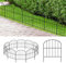 OUSHENG Small Decorative Garden Fence, 10ft (L) x 16.5in (H) Fencing, Rustproof Metal Wire Panel Border Animal Barrier for Dog, Flower Plant Edging for Yard Backyard Outdoor, Arched