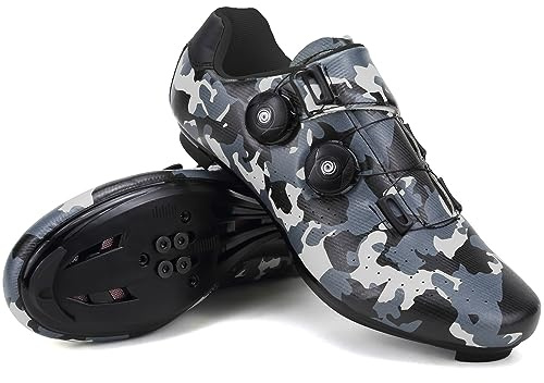 Hixingo Scarpe da Ciclismo Uomo Strada Mountain Scarpe da Bike per Bici, Unisex Scarpe MTB Road SPD/SPD-SL Scarpe da Ciclismo da Bici Compatibile, Scarpe da Equitazione