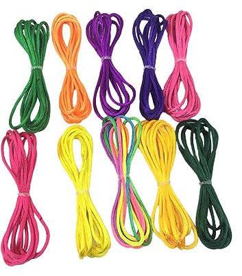 ibasenice DIY-Schnur Mit Fingerschnur Flechtseil Und Bunter Seile Zum Flechten Für Junge Mädchen Aus Robustem Nylon Vielseitig Verwendbar Für Lernspiele Und Kreativität