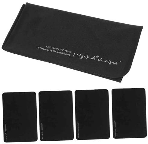 UPKOCH 5pcs Vinyl Record Cleaning Cloth Microfibre Cd Disc Cleaner for Turntable Maintenance Album Care and Screen Cleaning