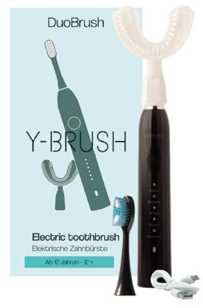 Y-Brush 2024 DuoBrush - Brosse à dents électrique sonique - Brossage automatique et traditionnel - 1 Mois d autonomie - Cliniquement prouvé par des dentistes
