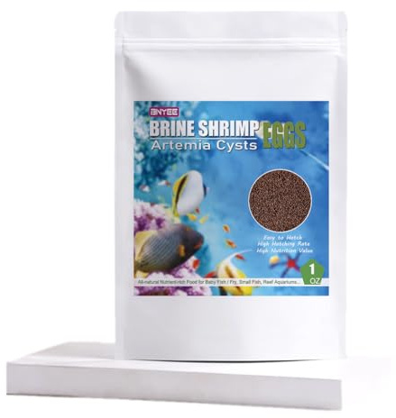 Brine Shrimp Eggs for Aquatic Foods Baby & Fry Foods The Popular 90% Hatch GSL Brine Shrimp Eggs (1 OZ)