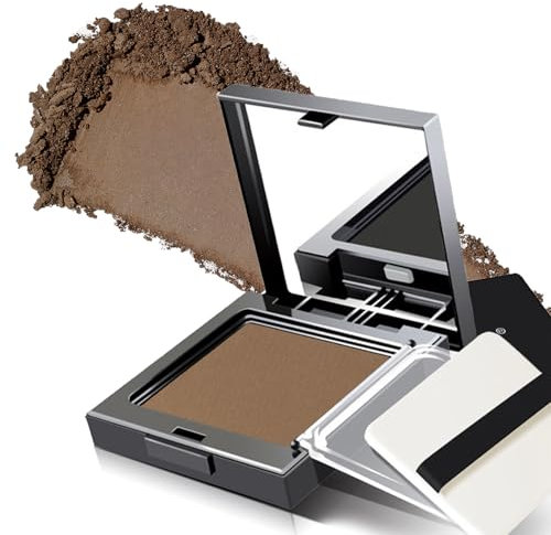 Root Touch Up Powder,hairline powder dark brown hair root colour touch up,Quick Cover Grey Hair in Hair Regrowth Treatments for Root Concealer (Light Brown)