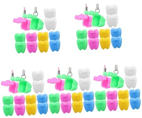 UPKOCH 60stücke Zahndose Nützliche Erinnerungsbox Für Verlorene Zähne Als Zur Babyparty Für Eltern Aufbewahrungsbox Für Milchzähne