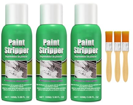 Lot de 3 strippers de peinture, décapant efficace pour les surfaces métalliques, puissant dissolvant de peinture pour bois, kit de décapant de peinture automobile, stripper de peinture pour le