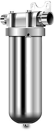 Osmoseanlage Trinkwasser, Neuer zentraler Wasseraufbereiter for Leitungswasser aus Edelstahl 304, Haushaltswasseraufbereiter mit Filter for das ganze Haus,Wasserfilter(1 inch pipe)