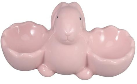 Gatuida Osterhasen Eierbecher Süßer Eierhalter Pochierte Eierbecher Halter Für Gekochte Eier Verhätschelte Eierbecher Eier-Organizer-arbeitsplatte Häschen-eierhalter Keramik Rosa