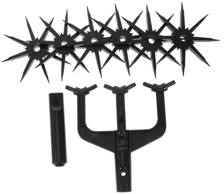 TOYANDONA 1 Set Coltivatore Giardino Scarificatore Del Suolo Motozappa Coltivatore Rotante Attrezzo Da Giardino Aeratori Manuali Regolabili Per Prato Motozappa Per La Famiglia Accessorio