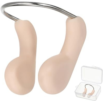 BESTonZON 2 Stück Schwimm Nasenclip Nasenschutz Aus TPR Gepolstert Reißfest Wasserfest Für Erwachsene Schwimmschutz Bei Süß Und Salzwasser