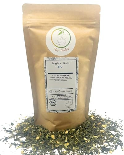 TÉ ADELGAZANTE BIO INFUSIÓN QUEMAGRASA PREMIUM 100 GR Infusion ecológica para adelgazar, té verde, mate jengibre ortiga, aroma pomelo refuerza las defensas activa el metabolismo, detox