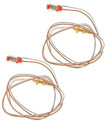 KONTONTY Termocoppia per Fornelli Gas con Protezione Spegnimento Fiamma, Acciaio Inox, 2 Pezzi, per Cucina, Accessorio di Ricambio
