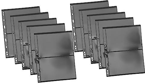 Album per Raccolta Francobolli Standard 10 Pezzi Pvc Nero
