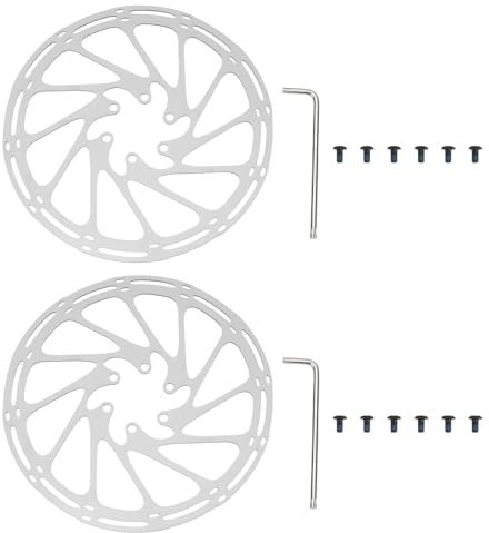 Create idea 2 Rotores de Freno de Disco para Bicicleta de Montaña MTB de 180 Mm Compatible con SRAM Centerline 44 X 1,8 Mm