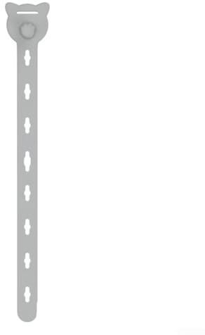 Desiumite Bridas de silicona reutilizables, paquete de 10 organizadores multifuncionales de cables de datos para cables de carga, cables de auriculares, gestión de cables elástica ajustable con