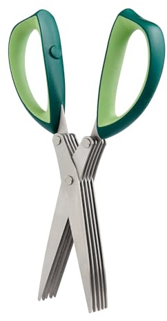Cutlery-Pro 5-Blade Herb Scissors and Kitchen Shears, Cat Cora Approved, Stainless Steel Blades