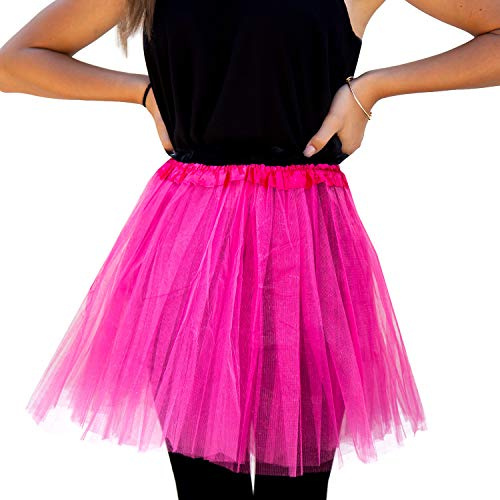Oblique Unique® Tutu Tütü Reifrock Unterrock Petticoat Damen Frauen Rock als Kostüm Accessoire für Fasching Karneval Motto Party Einheitsgröße