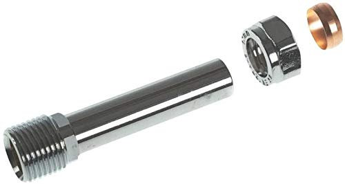 Waterberry 60MM Rigid Radiator Valve Extension Tail 1/2 BSP - Chrome Plated - Cut to Size