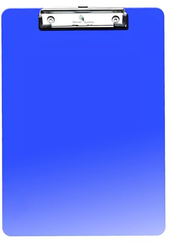 SECO A4 Plastic Translucent Clipboard | Blue | Document Holder