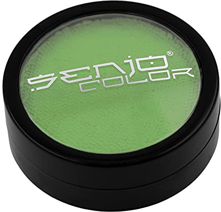Senjo Color Bodypainting Farbe Hellgrün 25ml wasserlöslich Pinsel Schwamm