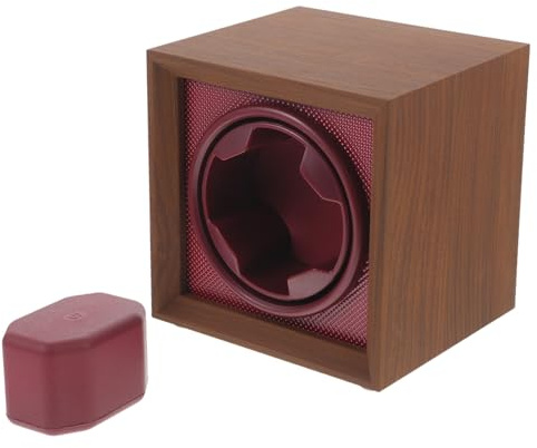 Scatola per Orologi Automatici in Legno Marrone Stile Vintage | 1+0 Tre Livelli Regolabili, Struttura in Mdf e Abs, Inserti in Memory Froth, per Regali Festivi
