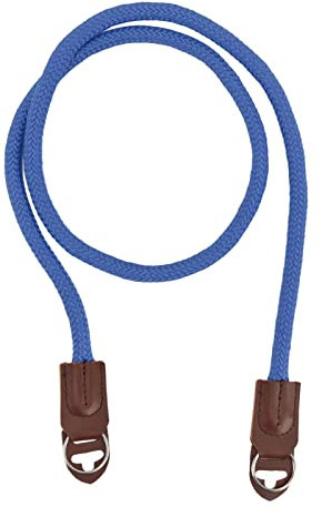 Sangle d'appareil photo, ceinture de poignet universelle en nylon haute résistance pour appareil photo pour reflex numérique Convient pour Nkon, Fuji, Leca et autres appareils photo(Bleu)