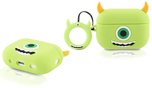 Derhom en Silicone Airpods Pro 2 Couverture Mignonne Drôle Compatible pour Apple Airpods Pro et Pro 2[Série de Bande Dessinée] (Mike)
